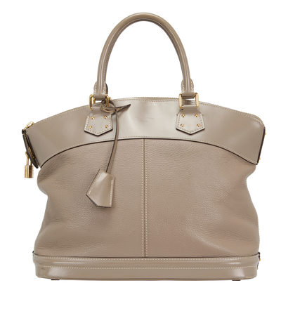 Suhali Lockit MM, &pound;550, Handbags, Taupe, Leather, Front view